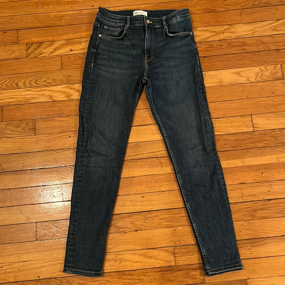 Mid-rise Blue Zara Jeans